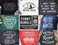 Funny svg Bundle - Funny Cut File - Funny svg - dxf - eps - png - Shirt svg Bundle - Quote - Silhouette - Cricut - Digital File