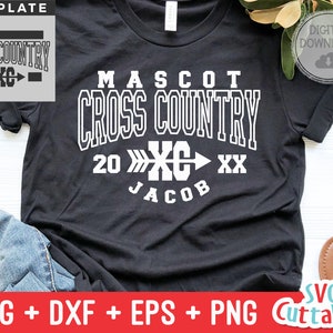Cross Country svg - Cross Country geschnitten Datei - Cross Country Vorlage 001 - svg - eps - dxf - png - Silhouette - Cricut - digitale Datei