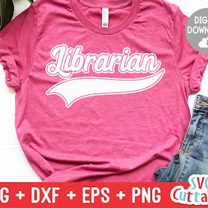 Librarian svg - Librarian Cut File - Occupation - Swoosh - svg - dxf - eps - png - Cut File - Silhouette - Cricut - Digital Download