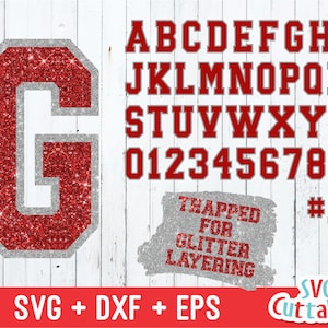 Glitter Trapped Outlined Sport Alphabet svg, Two Color Sport, EPS, DXF, Vector Font , Athletic, Silhouette,  Cricut Cut File, Digital File
