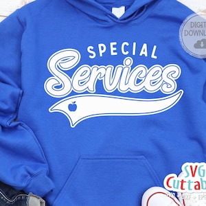 Special Services svg - Teacher Cut File - Occupation - Swoosh - svg - dxf - eps - png - Cut File - Silhouette - Cricut - Digital Download