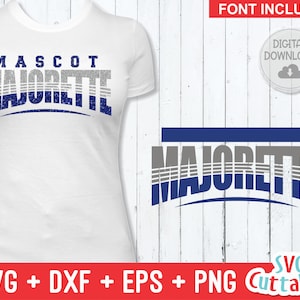 Majorette svg Cut File - Majorette Template 003 - svg - eps - dxf - png - Marching Band - Silhouette - Cricut - Digital Download