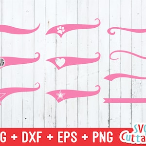 Text Tails svg, Swoosh svg, Text Swoosh, Text Tail Cut File, svg, dxf, eps, png, Silhouette, Cricut Cut File, Digital Download
