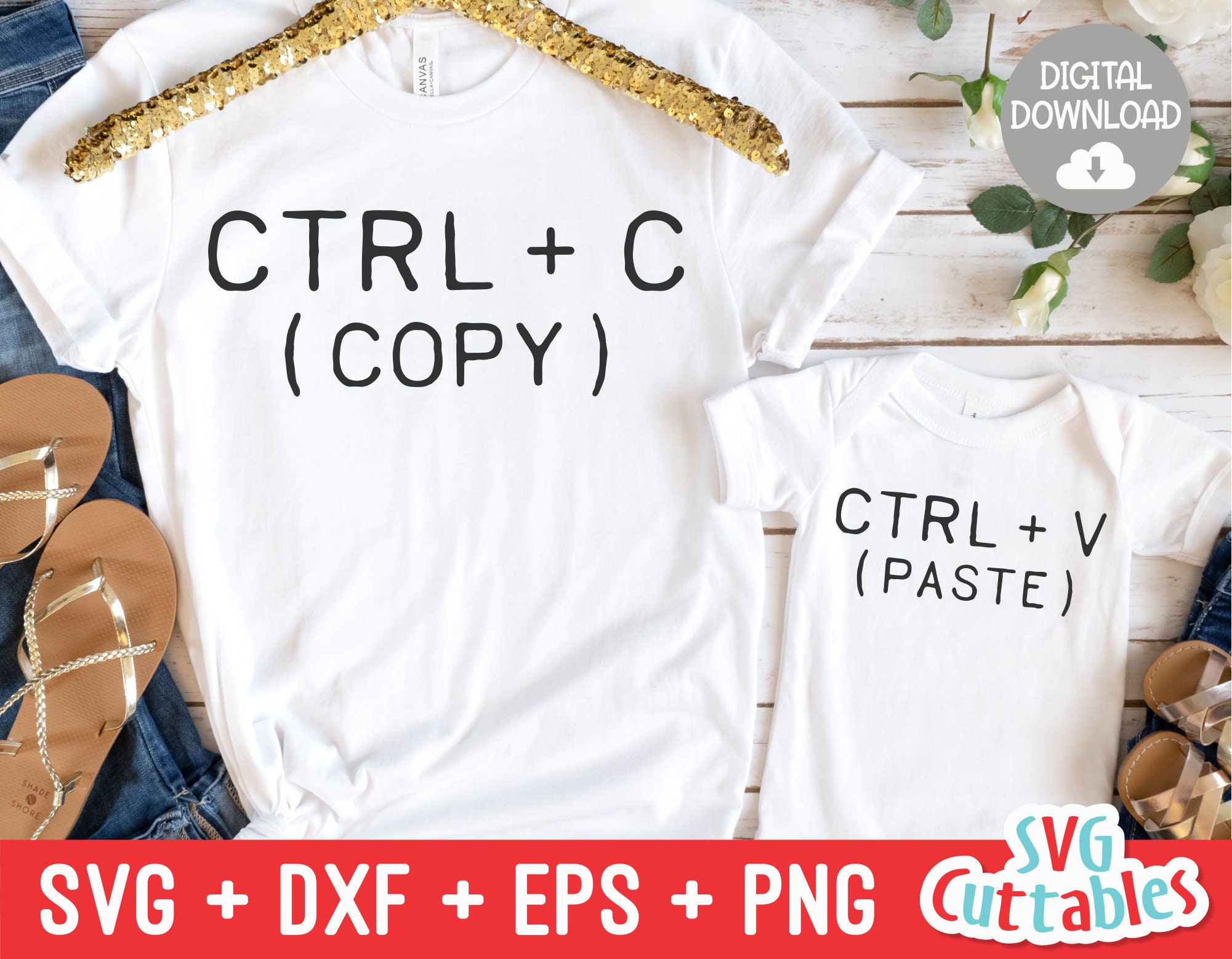 Ctrl C Svg Ctrl V Svg Copy and Paste Mommy and Me Cut Etsy Canada