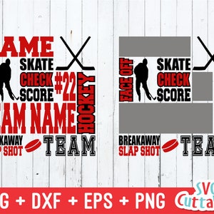 Eishockey svg, Hockey Subway Art svg - dxf - eps - png - geschnittene Datei - Hockey Vorlage - Torwart - Silhouette - Cricut - digitale Datei