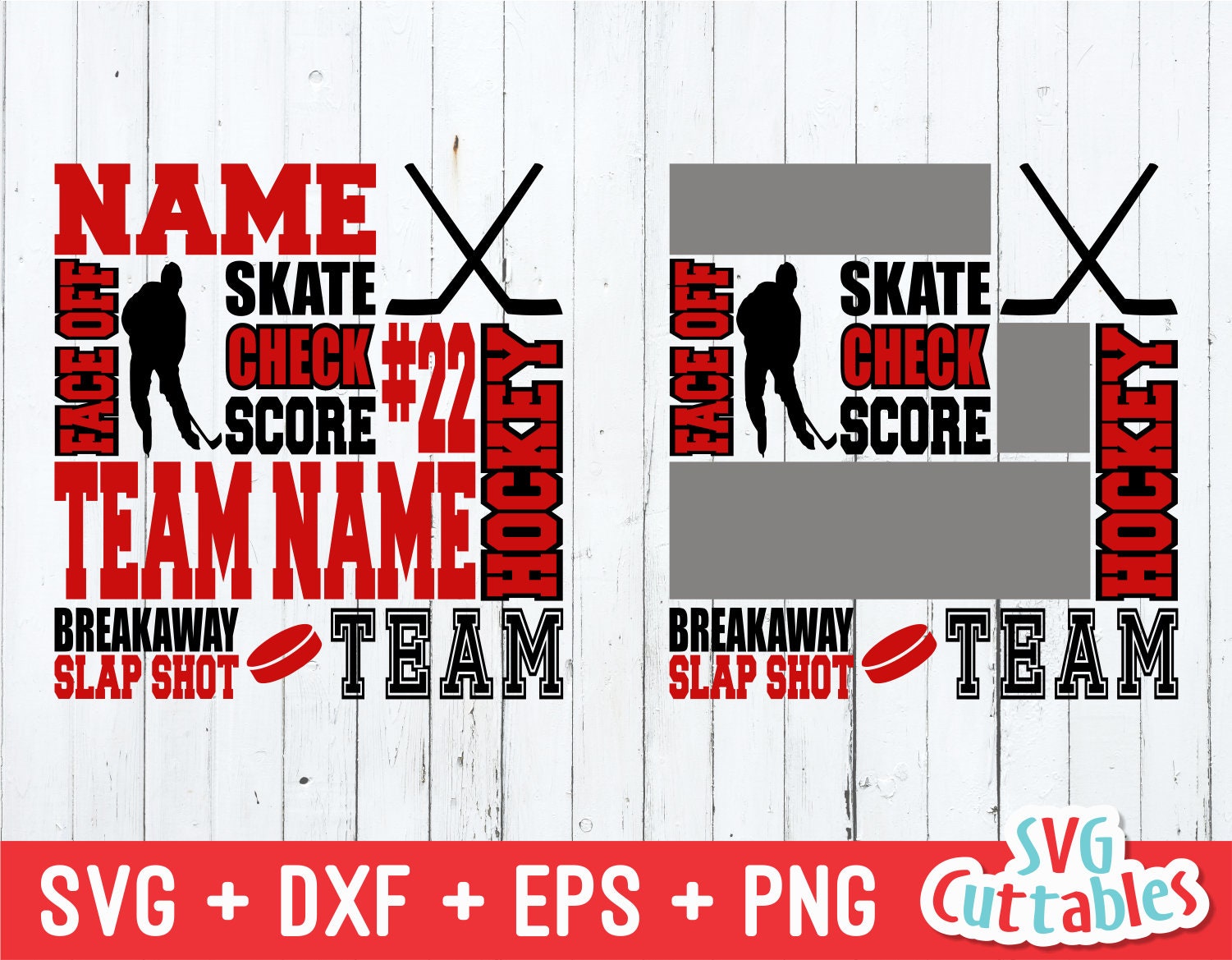 Hockey Svg Hockey Subway Art Svg Dxf Eps Png Cut File | Etsy