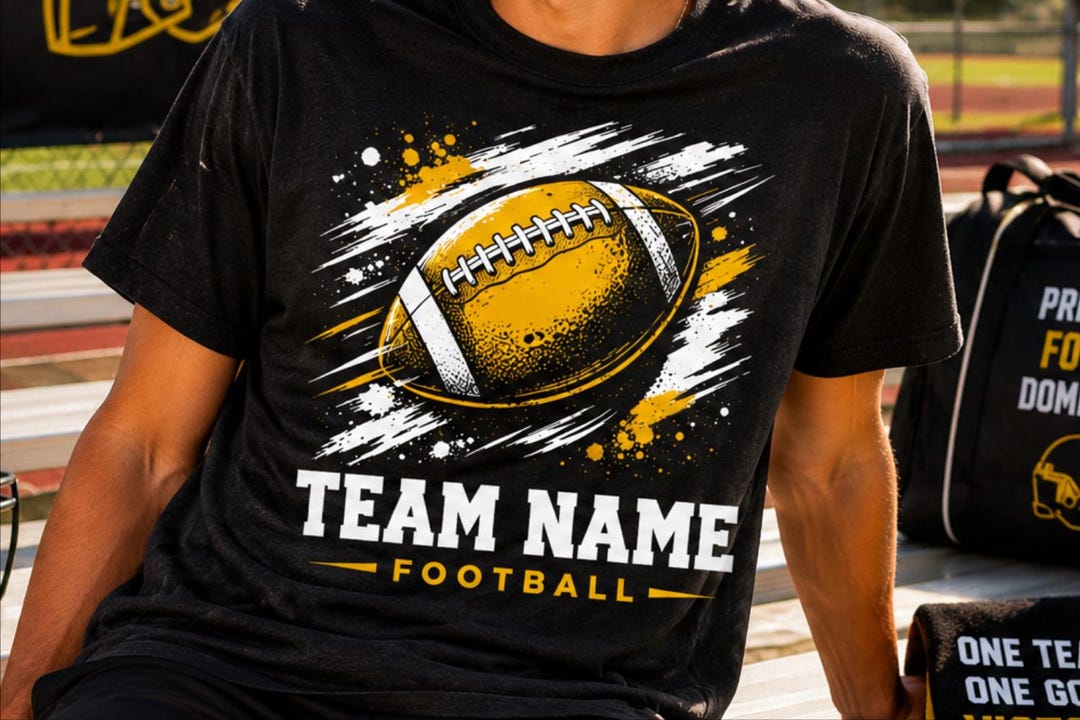 Team Name Pattern Football Team Name Template PNG SVG, Custom Sports Shirt Design, Mascot ...