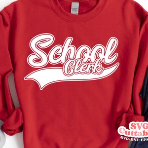 学校事務員 svg - 教師 カット ファイル - 職業 - スウッシュ - svg - dxf - eps - png - カット ファイル - シルエット - Cricut - デジタル ファイル
