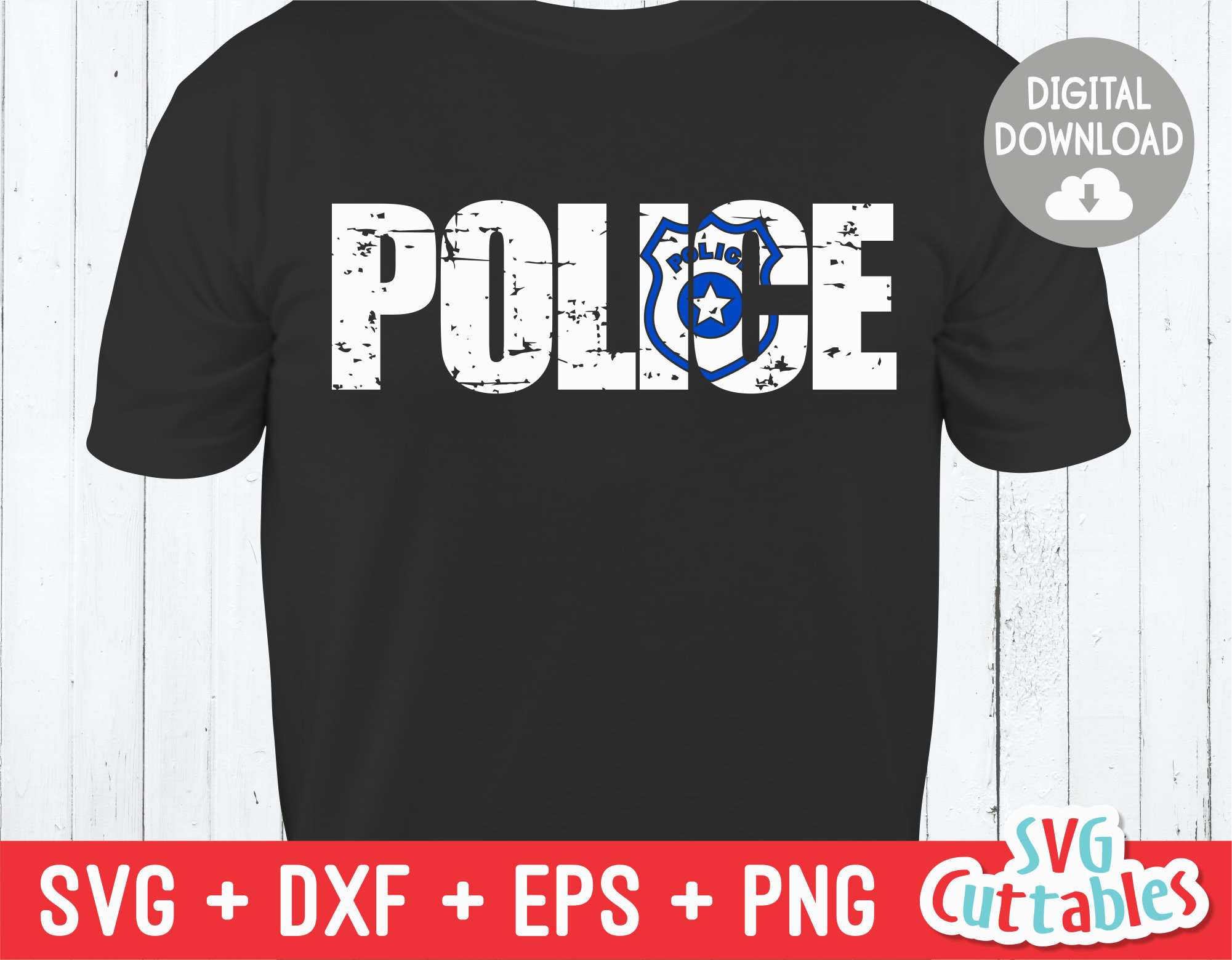 Police Svg Files Police Svg - Police Cut File - Svg - Dxf - Eps - Png - Distressed ...