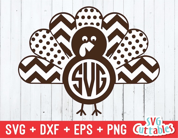 Download Turkey Svg Thanksgiving Turkey Monogram Frame Svg Etsy