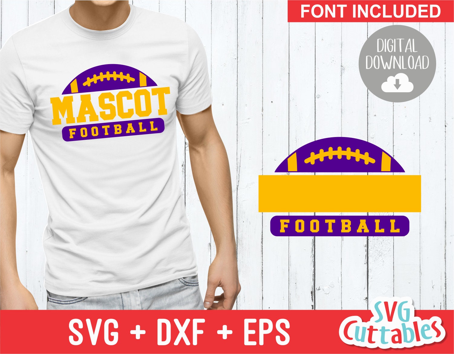 Tシャツ Football Svg - Football Cut File - Football Template 001