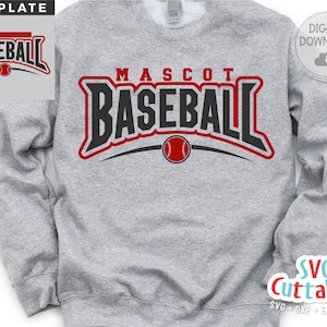 Baseball svg - Baseball Template 0066- svg - eps - dxf - png - Silhouette -  Cricut Cut File - Baseball Team - Digital File