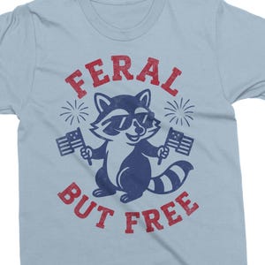 Feral and Free svg - 愛国的なカットファイル - 独立記念日 - 面白いアライグマの独立記念日 - svg - dxf - eps - png - Cricut - デジタルファイル