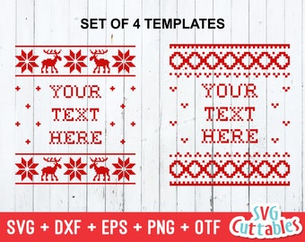 Ugly sweater svg, Christmas svg, Christmas Sweater SVG, EPS, DXF, sweater font, svg bundle, Ugly Christmas Sweater Vector, Digital file