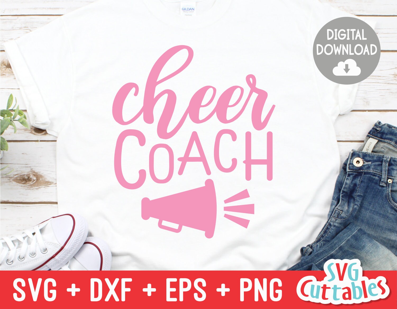 Cheerleading svg Football Svg Dxf Eps Ai Png Silhouette Cricut Stacked