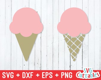Ice Cream Cone svg - Ice Cream Cut File - Summer svg - svg - svg - dxf - eps - png - Silhouette - Cricut - Digital File
