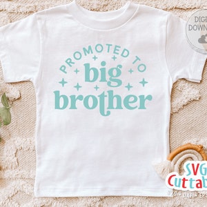 Promovido a Gran Hermano svg - Hermano svg - Cortar archivo - svg - dxf - eps - png - Silueta - Cricut