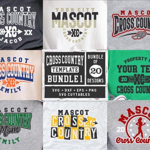 Cross Country svg - Cross Country Cut File  - Cross Country Template Bundle 1 - svg - eps - dxf - png - Silhouette - Cricut - Digital File