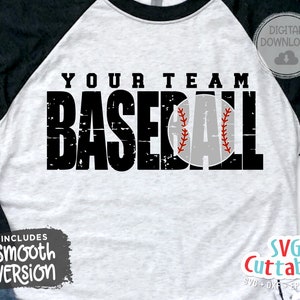 Baseball svg - Baseball Template 0064 - svg - eps - dxf - png - Silhouette -  Cricut Cut File - Baseball Team - Digital File