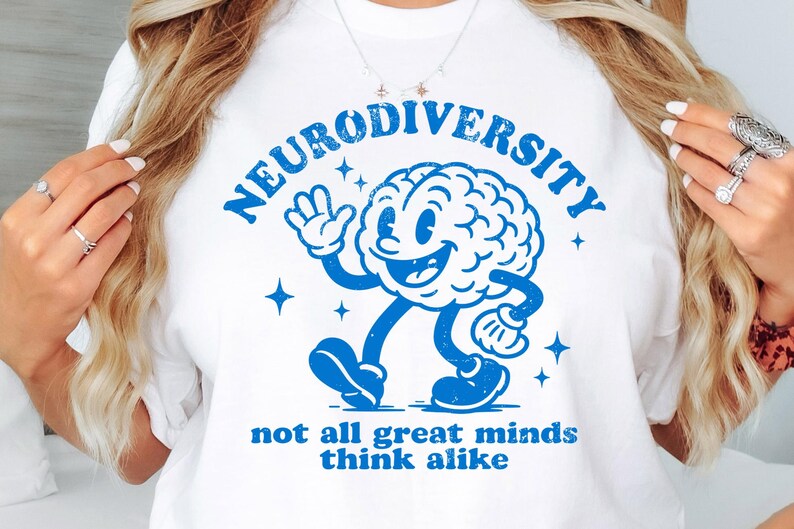 Neurodiversitet svg - Autism Shirt svg - Mental hälsa klippfil - svg - dxf - png - Silhuett - Cricut - Digital fil bild 8