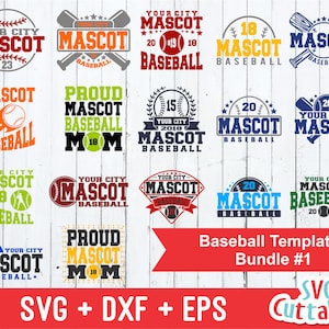 Paquete de béisbol svg, plantilla de béisbol, equipo, svg, dxf, silueta, archivo de corte Cricut, rellénelo, archivos SVG recortables, archivo digital