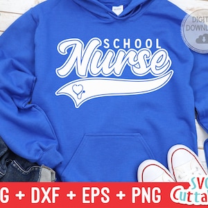School Nurse svg - Cut File - Occupation - Swoosh - svg - dxf - eps - png - Cut File - Silhouette - Cricut - Digital Download