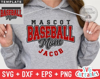 Baseball svg - Baseball Template 0054- svg - eps - dxf - png - Silhouette -  Cricut Cut File - Baseball Team - Digital File