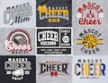 Cheer svg Bundle 3 - Cheer Template Bundle of 20 - svg - eps - dxf - Cheerleader - Megaphone - Silhouette - Cricut - Digital Download