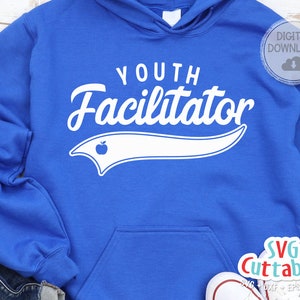 Facilitador de jóvenes svg - Archivo de corte - Escuela Swoosh - svg - dxf - eps - png - Archivo de corte - Silueta - Cricut - Descarga digital
