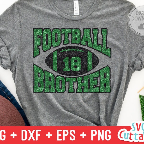 Football svg, Football Brother svg, eps, dxf, png, Football Cut File, Silhouette File, Cricut file, Digital Download