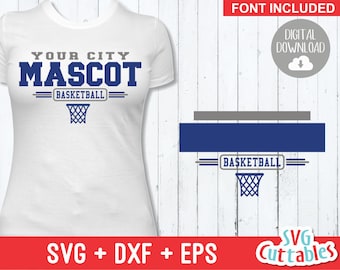 Basketball SVG - Basketball Template 005 - svg - eps - dxf - Basketball Team svg - Silhouette - Cricut Cut File - svg Files - Digital File