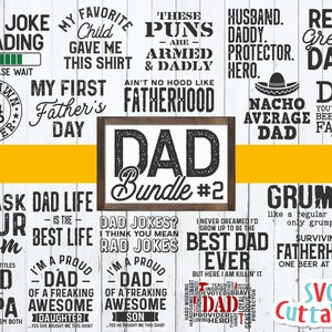 Dad Bundle 2 svg  - Father&#39;s Day - Funny Dad Shirt Designs - Dad Decal Designs - Cut File - svg - dxf - eps - png - Silhouette - Cricut