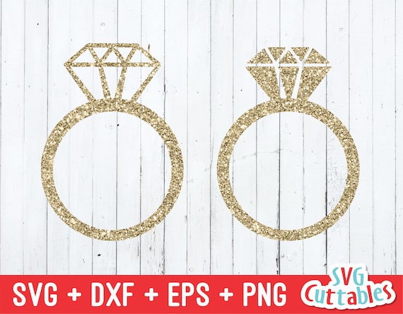 Download Diamond Ring Svg Wedding Ring Cut File Rings Svg Dxf Etsy