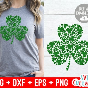 Día de San Patricio svg - Shamrock svg - Clover svg - dxf - eps - Silhouette - Cricut Cut File - SVG Cuttables - Descarga digital