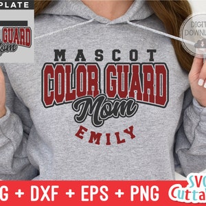Color Guard svg - Color Guard Template  0014 - svg - dxf - eps - png - Cut File - Silhouette -  Cricut - Digital Download
