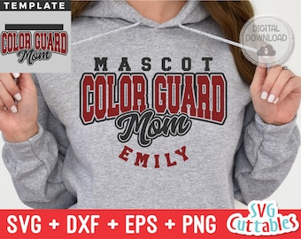 Color Guard svg - Color Guard Template  0014 - svg - dxf - eps - png - Cut File - Silhouette -  Cricut - Digital Download