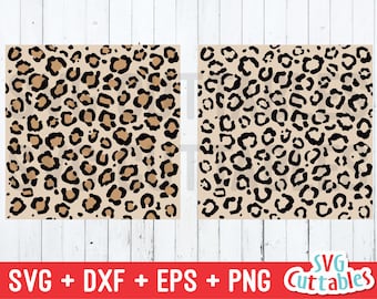 Leopard Print Pattern svg - eps - dxf - png - Repeating Pattern - Digital Paper - Silhouette - Cricut Cut File - Digital Download