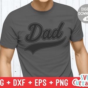 Papa SVG-papa coupe fichier-fête des pères-papa chemise Design-coupe fichier-SVG-DXF-EPS-png-silhouette-Cricut