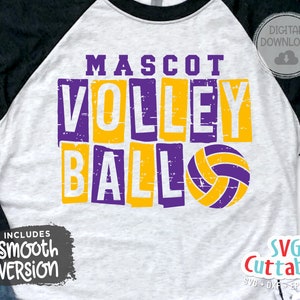 Volleyball svg - Volleyball Cut File - Template 0063 - svg - eps - dxf - Volleyball Team - Silhouette - Cricut cut file, Digital download