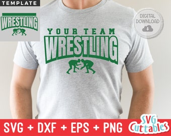 Lucha libre svg - Plantilla de lucha libre 0015 - svg - eps - dxf - png - Archivo de corte de lucha libre - Equipo de lucha libre - Silueta - Cricut - Archivo digital