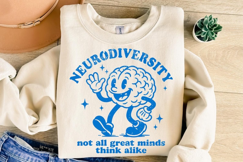 Neurodiversitet svg - Autism Shirt svg - Mental hälsa klippfil - svg - dxf - png - Silhuett - Cricut - Digital fil bild 2