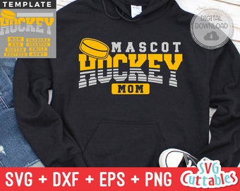 Hockey svg - Hockey Cut File - Hockey Template 007 - svg - eps - dxf - Hockey Team - Silhouette - Cricut Cut File - Digital File