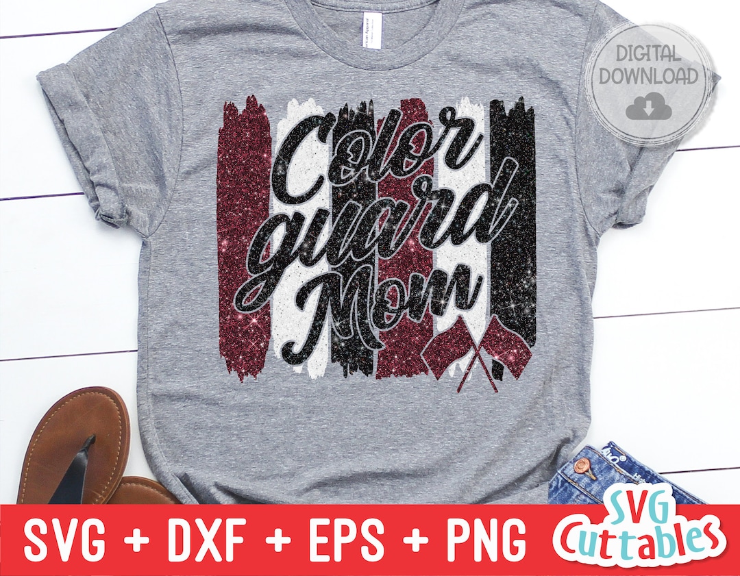 Color Guard Mom Svg - Color Guard - Svg - Dxf - Eps - Png - Brush ...