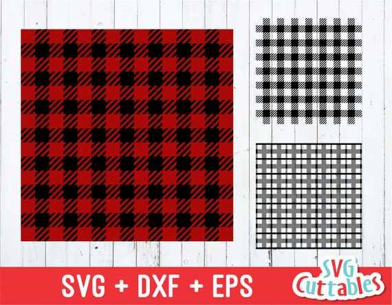 Buffalo plaid pattern SVG, DXF, EPS,  plaid svg, plaid stencil svg, Silhouette, Cricut cut file, Digital Cut File
