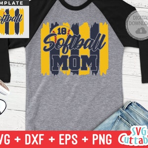 Softball svg - Softball Template - svg - eps - dxf - png - Silhouette - Cricut Cut File - 0027 - Softball Mom - Digital File