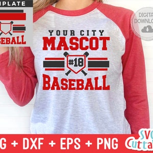 Baseball svg - Baseball Template 0038- svg - eps - dxf - png - Silhouette -  Cricut Cut File - Baseball Team - Digital File