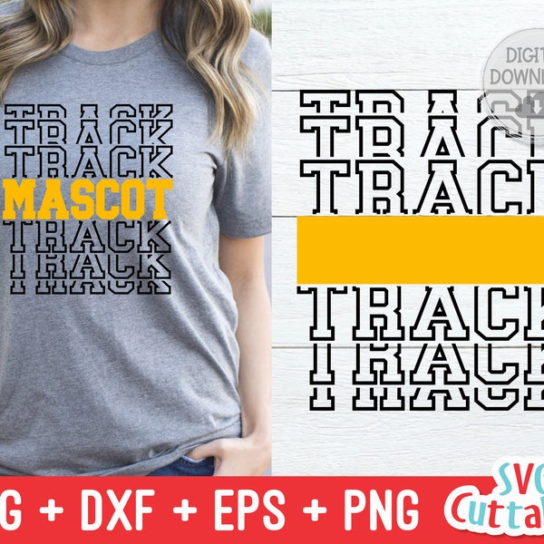 Track svg - Track and Field Template 0013 - Track Cut File -  svg - eps - dxf - png - Silhouette - Cricut Cut File - Digital File