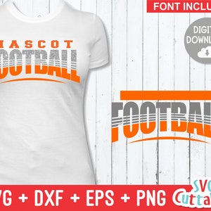 Football Cut File -  Football Template 0040 - svg - eps - dxf - Football Shirt Design - Silhouette - Cricut cut file, Digital download