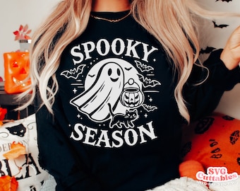 Spooky Season svg - Halloween - svg - dxf - eps - png - Funny Halloween Shirt SVG - Silhouette - Cricut Cut File - Digital Download