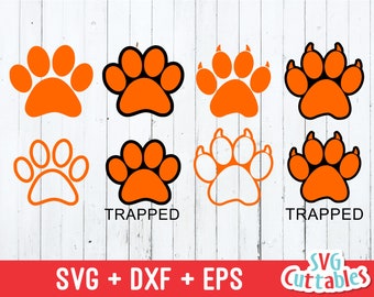 Paw Print svg, paw svg, paw print cut file, paw with claws, paw print cut file, dog paw svg, cat paw svg, Silhouette, Cricut cut file